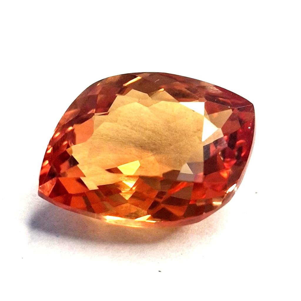 Natural Yellow Orange Sapphire 11-13 Ct Fancy Cut Certified Fabulous Gemstone