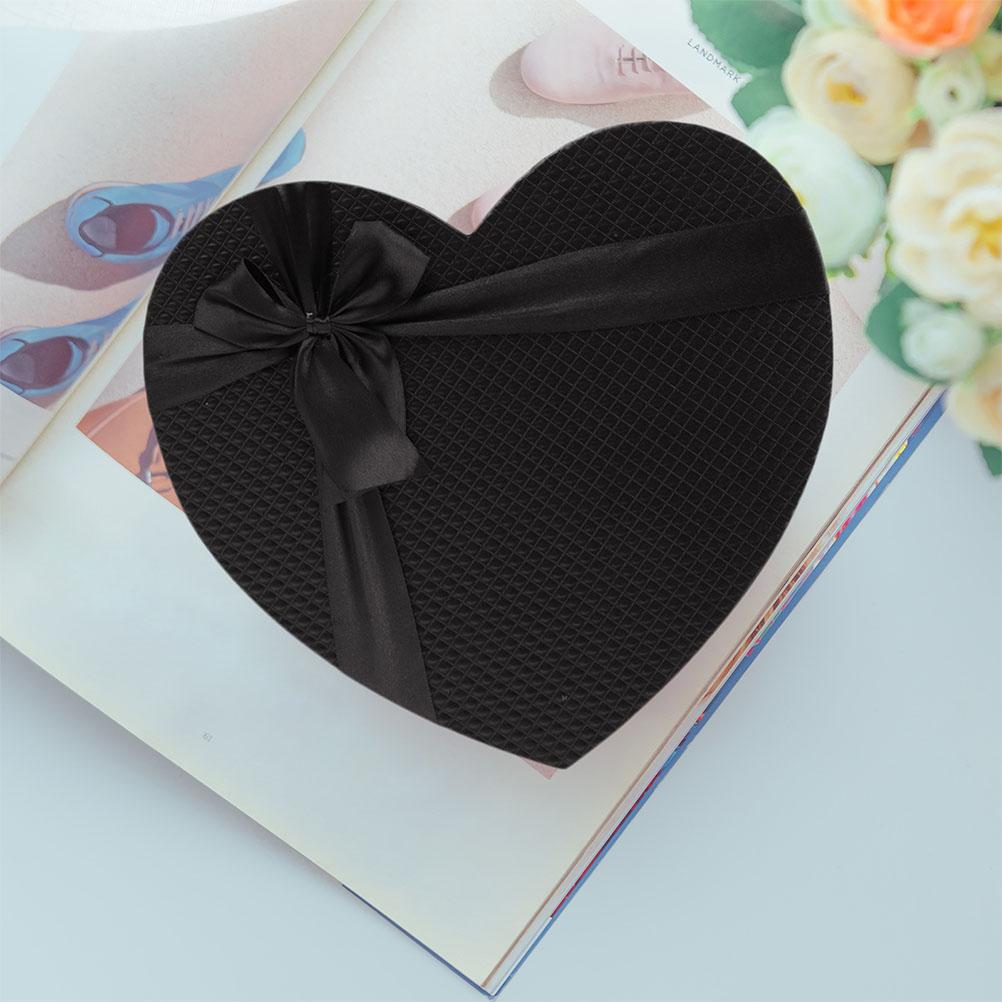 Party Favor Boxes Flower for Arrangements Gift Heart Handmade with Love Ribbon Paper Bridesmaid