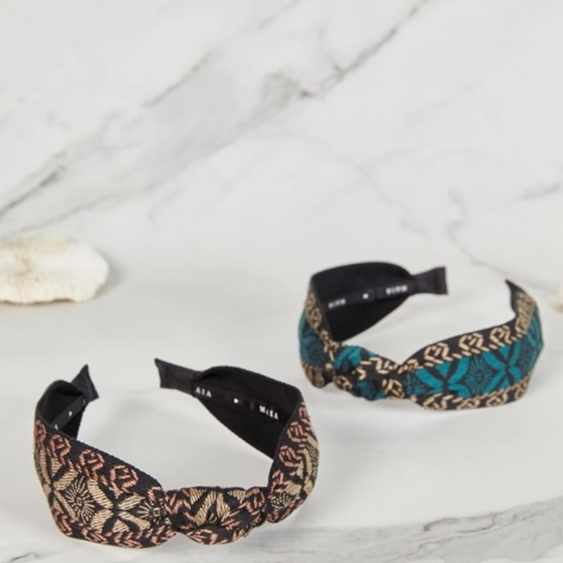 MAIA Sun Jacquard Haarband - Grün