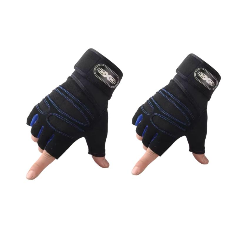 Outdoor-Sporthandschuhe für Männer und Frauen, Handgelenkschutz, Fitness, Fitnessstudio, Radfahren, Wandern, Boxen, Training, Workout, langes Handgelenk, fingerlos