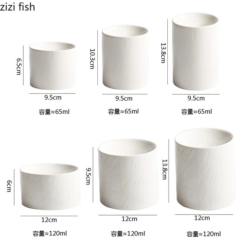 Creative Ceramic Dinner Plates Solid Color Tableware Cooking Dish Pasta Steak Plates Hotel Restaurant Snack Pastry Desserts Tray