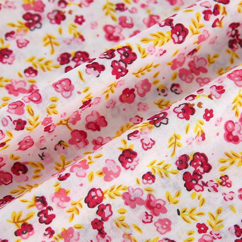7pcs Quilting Patchwork Party Craft Fat Quarter Bundles Handmade Fabric Sewing Cotton Dolls Clothing 25x25cm
