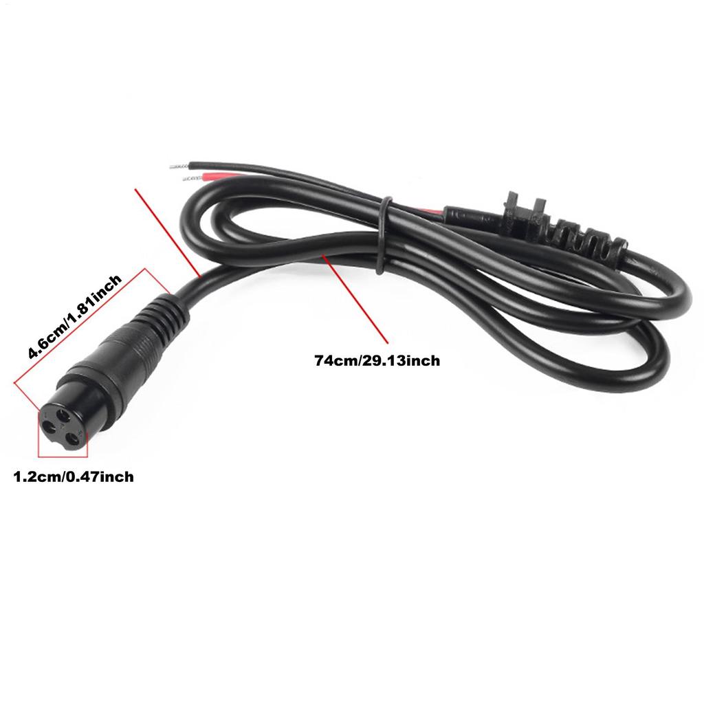 Aviation Head Scooter Charger Electric Scooter 3 Pin Charging Port Dustproof And Waterproof Design Charging Port Socket