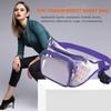 PVC Fanny Packs Mini Fashion Unisex Messenger Bag Clear Waterproof Jelly Storage Bags for Running Outdoor Fitness Travel