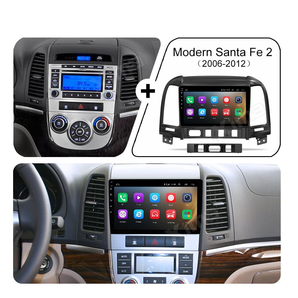 Android Carplay Car Radio Multimidia Video Player Navigation GPS For Hyundai Santa Fe 2006-2012 2din Head Unit 2+32GB