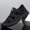 Men's 2024 Summer Genuine Leather Mesh Sandals - Breathable Soft Sole Casual Beach Shoes