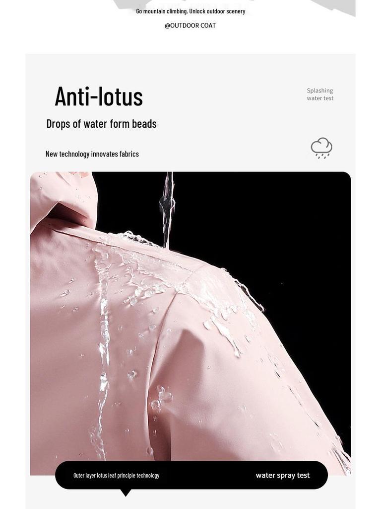 Camel Women's 3-in-1 Windproof Waterproof Mountaineering Jacket for Early Spring