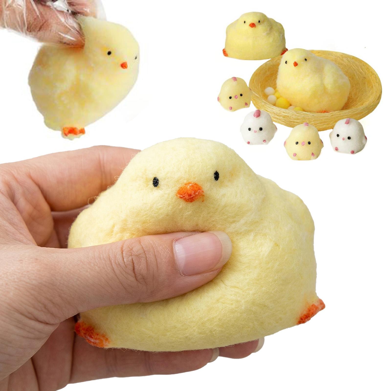 

6 PCS Sticky Taba Squishies Fun Handmade Chick Taba Squeeze Toys with Henhouse for Classroom Prizes Birthday Gifts Party Favors China Mainland