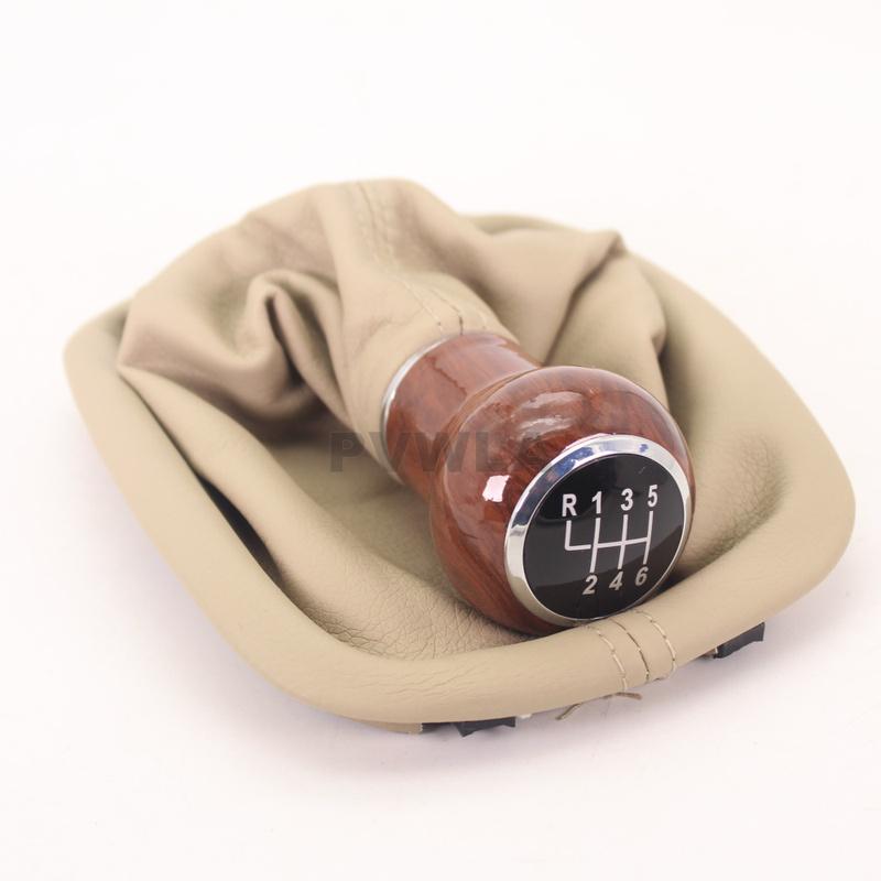 For VW Passat B5 1997 1998 1999 2000 2001 2002 2003 2004 2005 Car-styling 6 Speed Gear Stick Shift Knob With PU Leather Boot