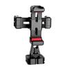 Portable Phone Tripod Mount Metal Phone Mount for Tripod with Dual Phone Holder Cold Shoe Mounts