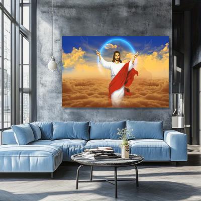 Herr Jesus Leinwandgemälde Jesus Christus Wandkunst Wanddekoration Bild Leinwanddruck Christliches Poster Gemälde Home Wohnzimmer Schlafzimmer Dekoration