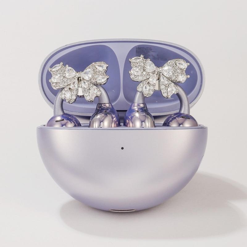 Pack of 2 Butterfly Ear Clip for Freeclip 1/2 Earbud Clip On Charm Stable Comfort Fit Enhanced Stability on Earphones