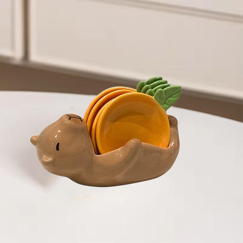 Heat-resistant Creative Sauce Dish Set Cartoon Shape Cute Seasoning Jugs  Hot Pot
