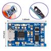 2/5PC Type-c Micro USB 5V 1A 18650 TP4056 Lithium Battery Charger Module Charging Board With Protection Dual Functions 1A