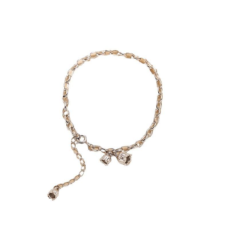 New Linglan Flower Bracelet Women's Style Tassel Versatile Light Luxury Small and Elegant Boudoir Handicraft