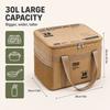 30L Large Capacity Camping Cookware Storage Bag Waterproof Outdoor Camp Kitchen Organizer Picnic Carry Bag for Stove Pot Pan