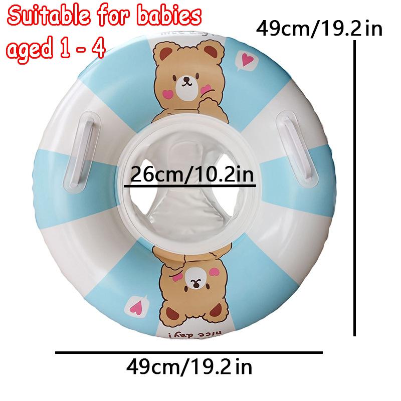 

Дитячий надувний круг для плавання Іграшка Надувний круг для плавання Плавуче безпечне сидіння з навісом Дитяча літня іграшка для басейну Пляжна іграшка