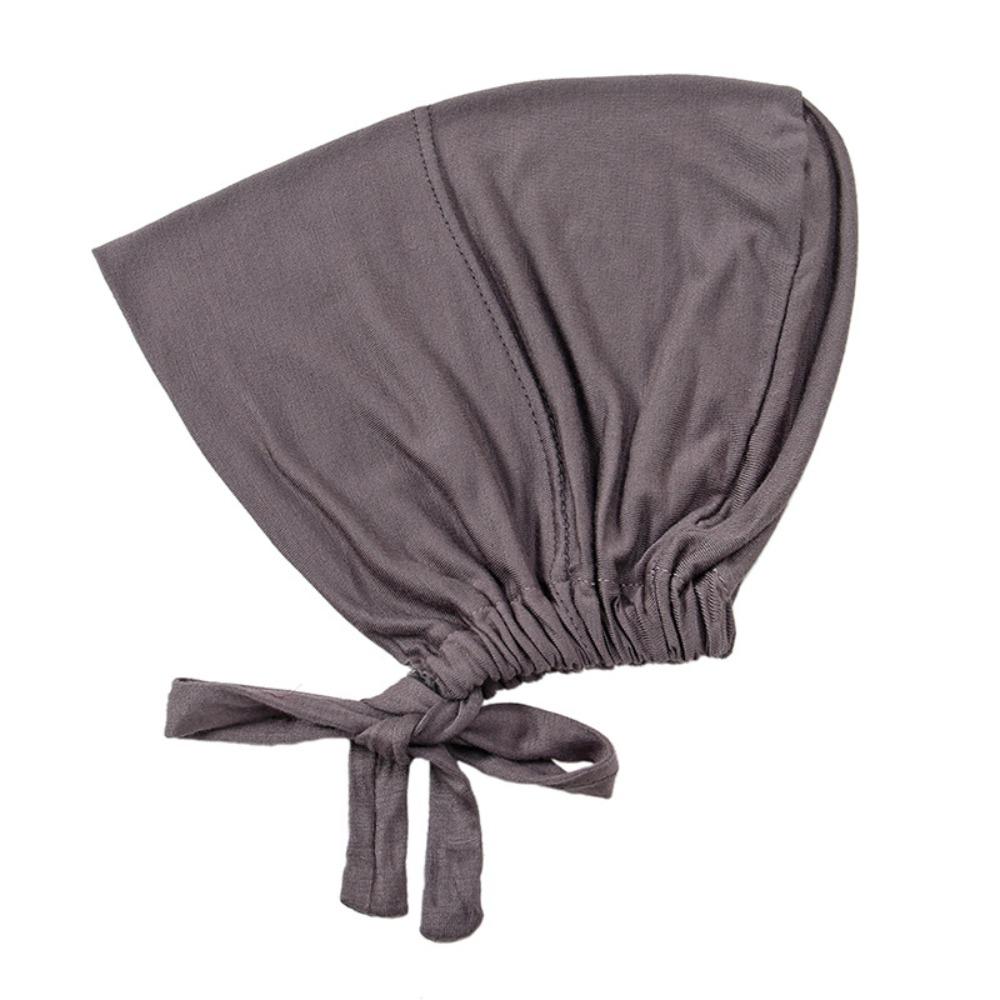 Solid Color Modal Headscarf Soft Modal Hijab Caps Inner Cap Islamic Underscarf  Islamic Headwear