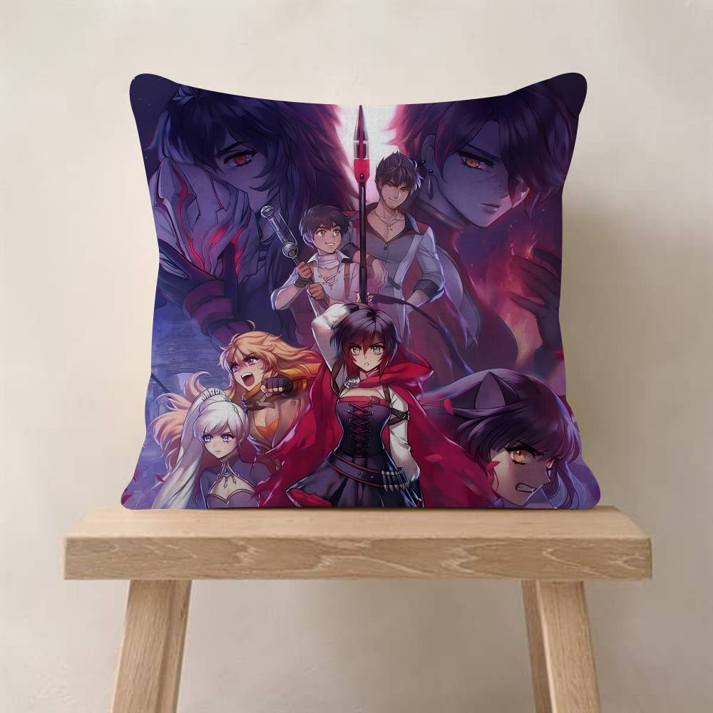 

Cartoon RRWBYS Anime Personalized Pillow Cover Kids Bedroom Wild Party Decor Pillowcase Kid Birthday Shower Gift 30x30 cm