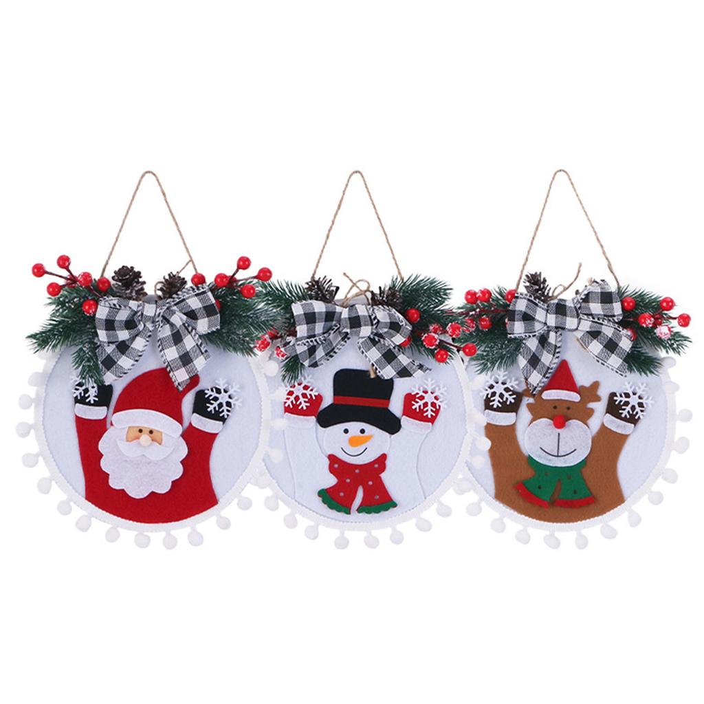 Christmas Tree Garland Pendant Soft Comfortable Pendant with Lanyard for Christmas Party Room Decoration