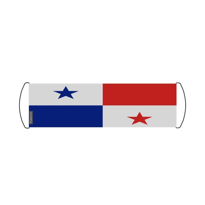 Drapeau - Multicolore - Panama - 24 X 70 Cm - Tissu Imperméable - Léger Et Robuste