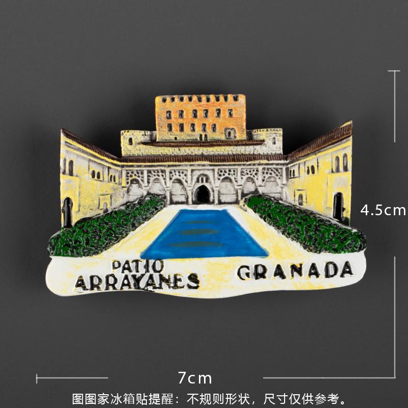 Spanish Fridge Magnet Refrigerator Sticker Madrid Barcelona Matador Model Resin Stereo Refrigerator Sticker Span Refrigerator St