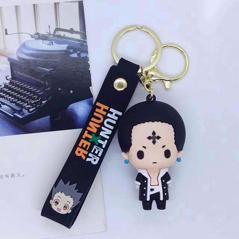 HUNTER X HUNTER Figure Keychain Anime Cartoon GON·FREECSS Doll Pendent Keyring Car Key Holder Accessories Jewelry Kids Toy Gifts