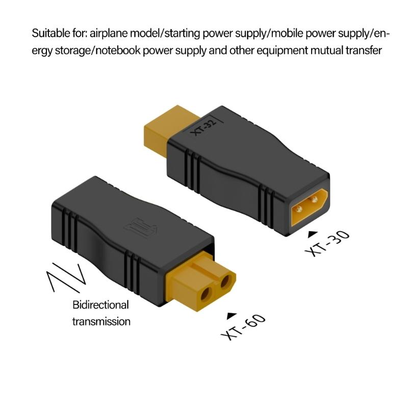 High Efficiency XT30 / XT60 /Type C Male Female Fast Charge Adapter for Quick Charging Drones and Electronics