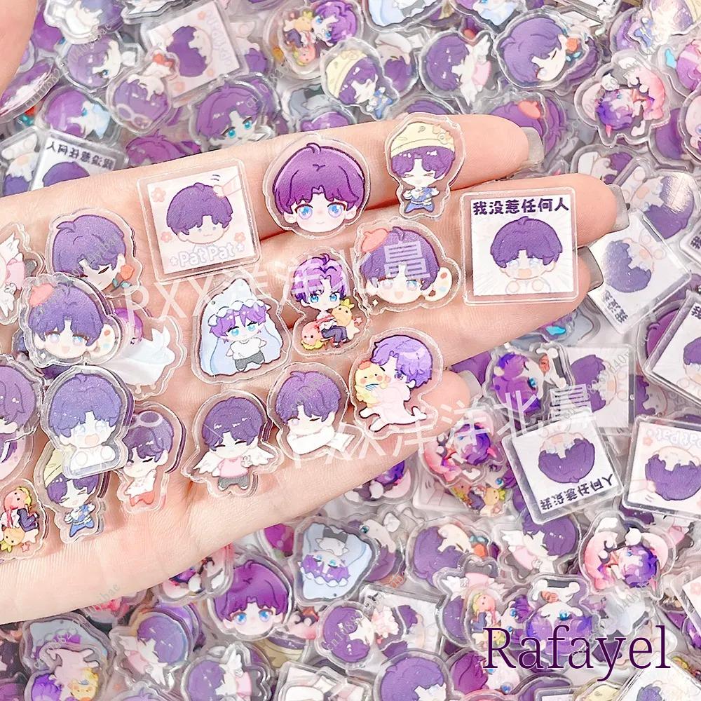 1/2/4CM Love and Deepspace 99-200Pcs Acrylic Sheet Sylus Rafayel Zayne Xavier Caleb Coin Wish Scroll Anime Distribution Fan Gift
