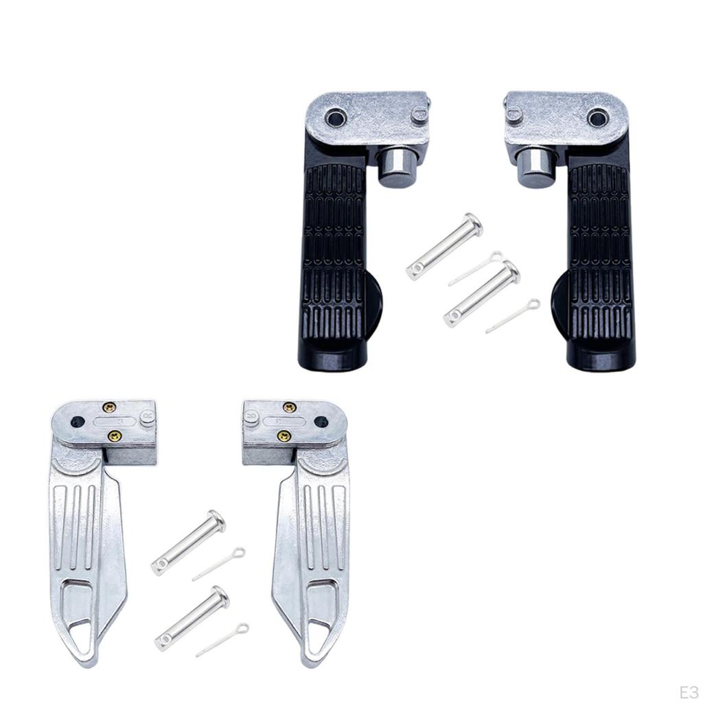Electric Bike Rear Pedals Footrests Replacement Parts for Motorcycles with Foldable Features