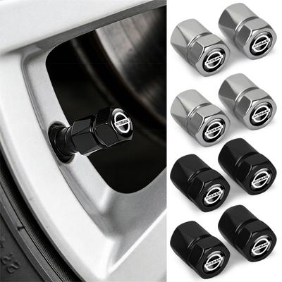 4Pcs Car Wheel Tire Valve Caps Tyre Stem Valve Cap For Maxima Sentra Note TIIDA Nismo GTR X-Trail Sylphy Cube Juke Leaf