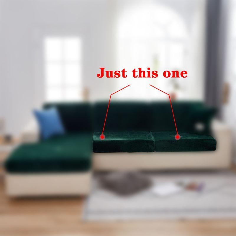 Stretch Velvet Sofa Cushion Cover Elegant Home Decor Velvet Seat Slipcover