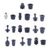 10Pairs Screw Clip Speaker Grill Pegs Kit DIY Plastic Audio Speaker Buckles Pin Type Ball Socket Net Cover Buckles