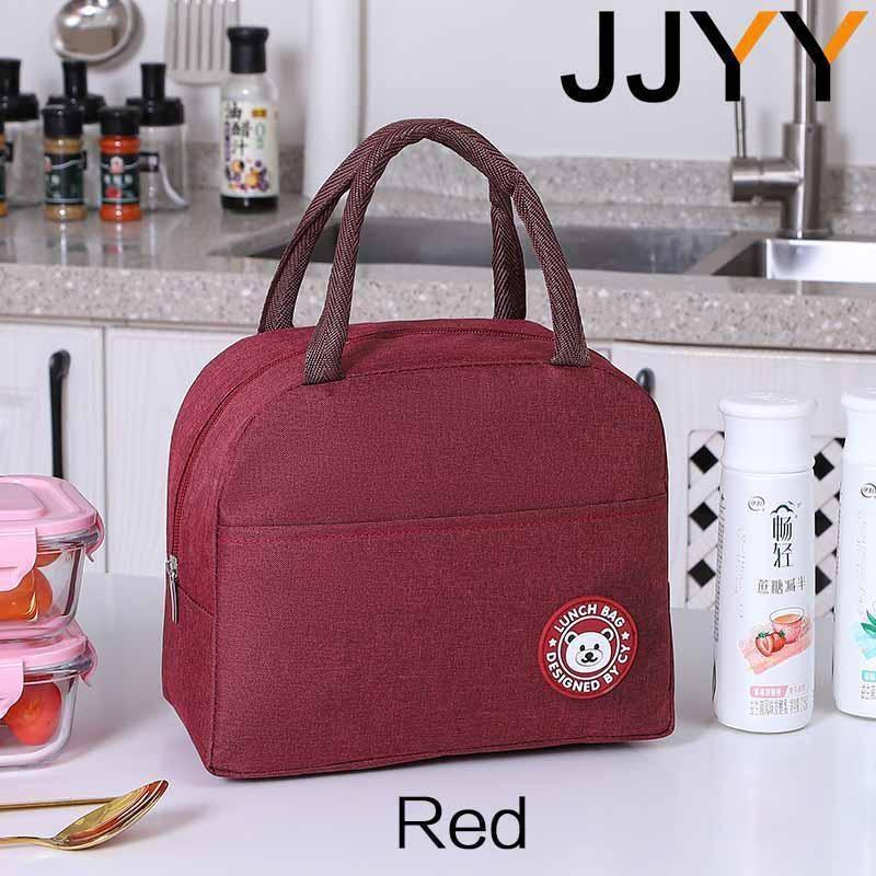 1Pc Portable Lunch Bag Waterproof Insulated Cool Thermal Food Storage Box Tote for Outdoor Travel Student Thermal Bag