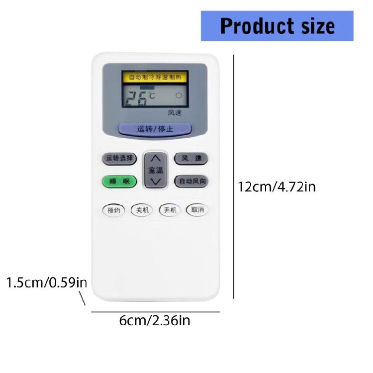 Convenient Replacement Remote Controller 8m Receiving Distance for KF-26GW/F KF-35G/B KF-35GW/C Air Conditioning