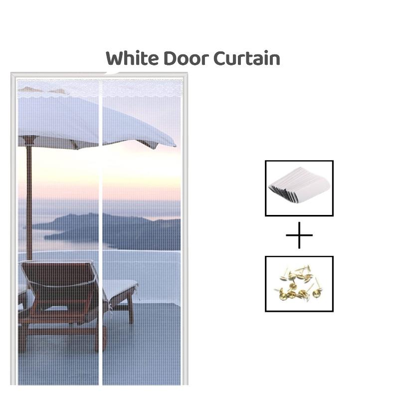 Magnetic Mesh Door Curtain For Summer Mosquito Protection, Ideal For Kitchen, Living Room, Bedroom