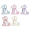 100PCS Animal Bookmarks Clip Iron Wire Multifunctional Dog Shaped Marking Clip for Office