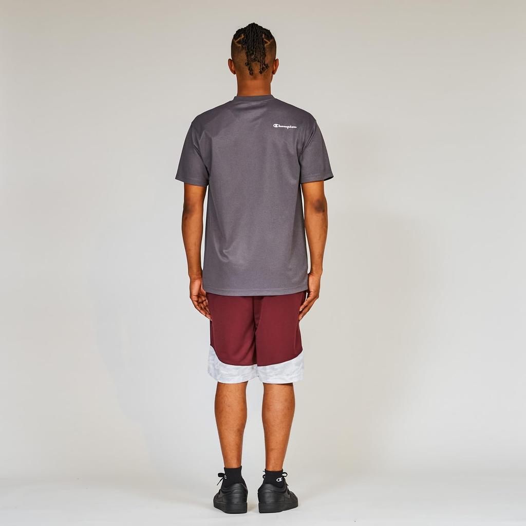 Champion Shorts with Basketball Maroon E-MOTION C3-AB522 Men's Quick-Drying One-Point Logo, Shorts,