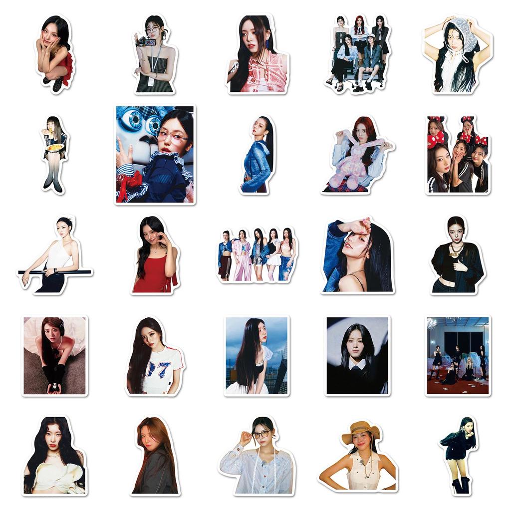 50 ITZY Stickers: Trendy Korean Idol Lia for DIY Planners & Laptops