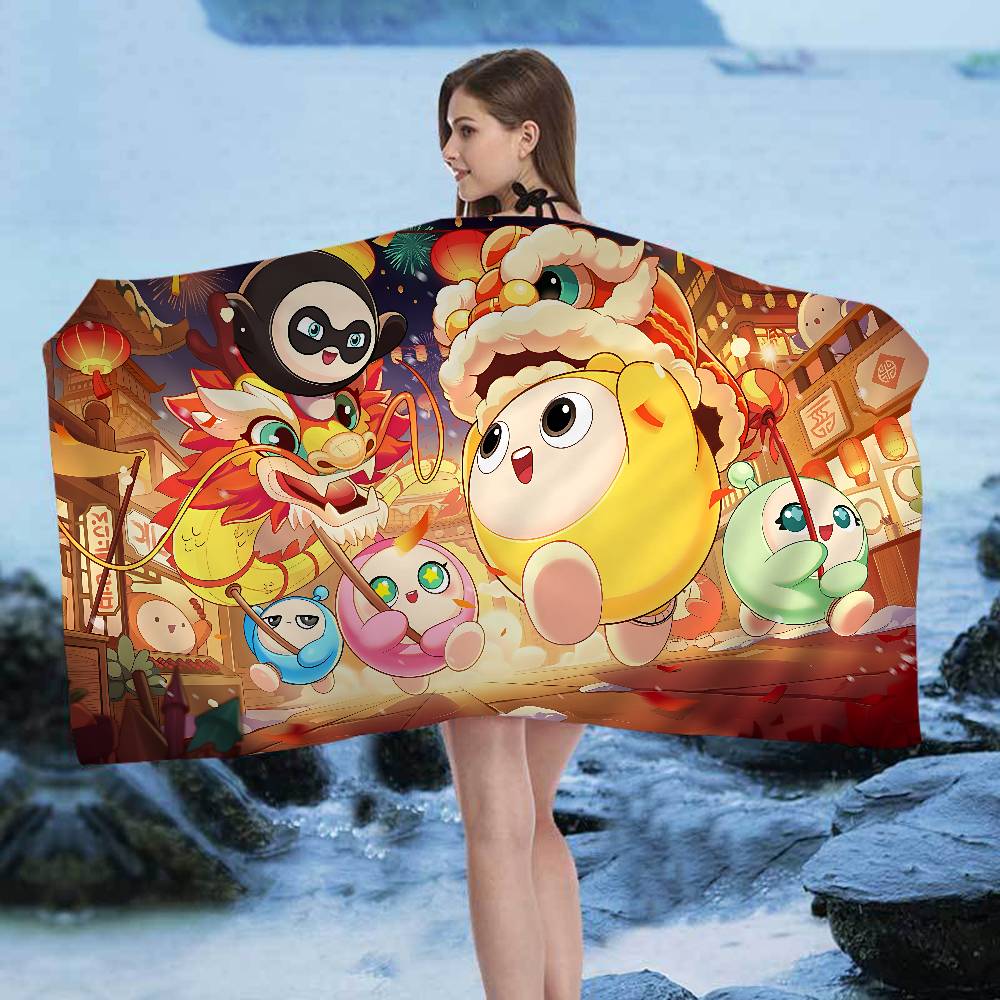Game Egg Party Beach Towel Colorful Bath Towels for Girl Microfiber Quick Dry Sand Free Beach Yoga Spa Gym Pool