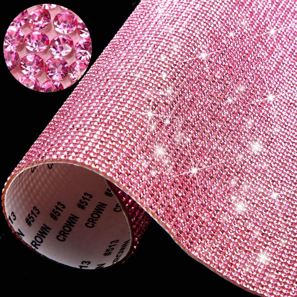 Self Adhesive Crystal Rhinestone Glue Diamond Ribbon DIY Sticker Rhinestones for Arts Crafts DIY Event Car Phone Decoration