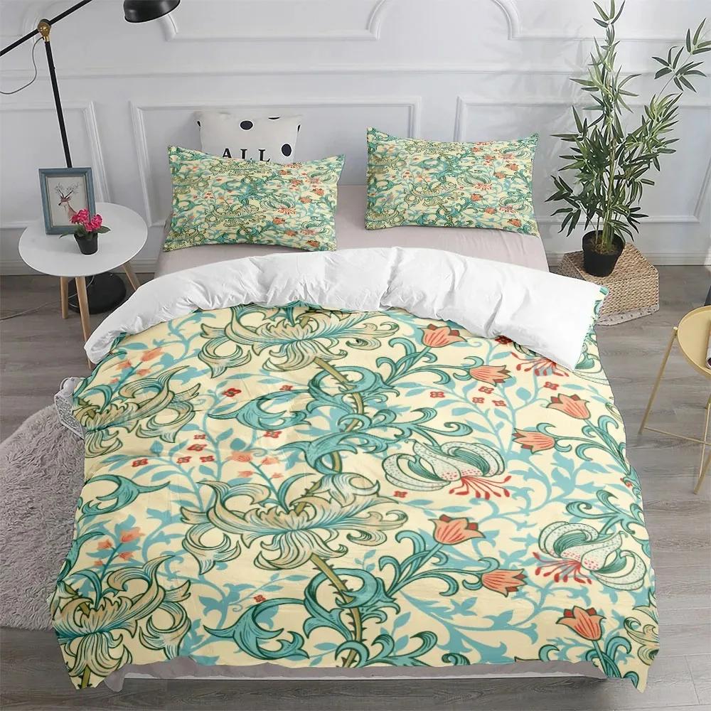 

William Morris Neoclassical Floral And Birds Duvet Cover Set Eu Single Double King Us Twin Full Queen Size Bed Set 70x133cm 2pcs