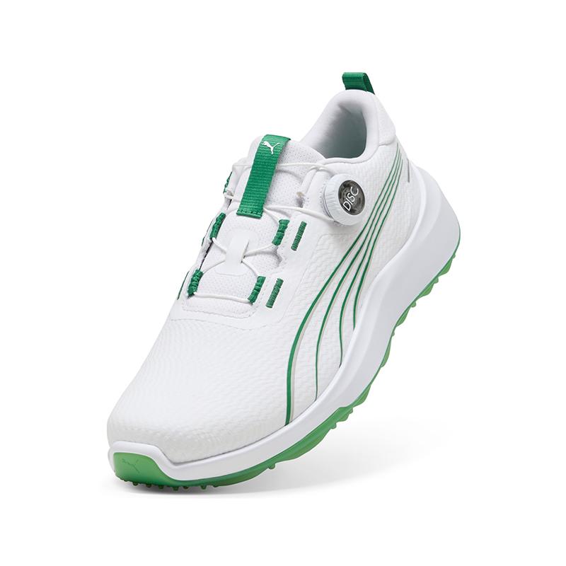 Puma Innovate Sports Disc Versatile Comfortable Golf Shoes Unisex sneaker White Green 313219-01