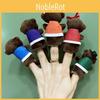 Seven Little Monkeys Plush Finger Puppets Set Pp Cotton For Kids Creative Playtime