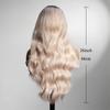 Blonde Ombre Synthetische Perücke für Frauen Lang Wasserwelle Cosplay Lolita Perücke Mittelscheitel Natürliches Haar Hitzebeständig