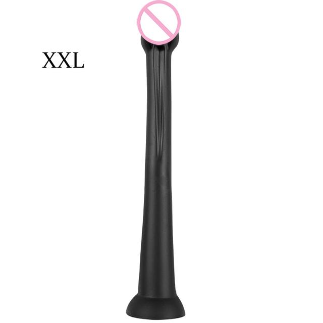 Liquid Silicone Anal Plug Long Butt Plug Big Dildos Stimulate Anus and Vagina Soft Anal Dilator Penis Sex Toys Dick Sex Products