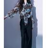 Cardigan chemise en mousseline bleue protection solaire - Arrivage Printemps 2026 Femme
