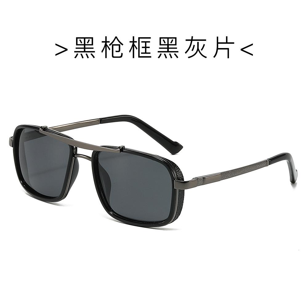 Retro Square Polarized Sunglasses Men Women TAC Driving Fishing Double Beam Metal Frame Aviation Sun Shades