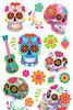 Tatuaże Zmywalne Kolorowe Czaszki Halloween Catrina Kwiaty La Muerte
