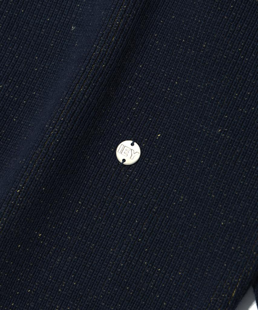 IEY Double Color Round Knit Navy